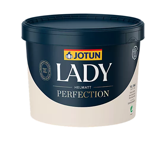 Jotun Lady Perfection tak hvit 9 liter