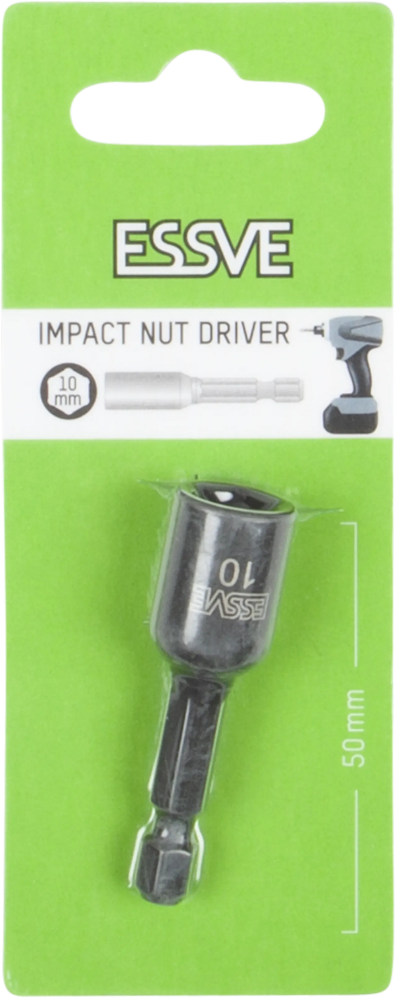Mutterhylse impact 50mm 10mm null - null - 2 - Miniatyr