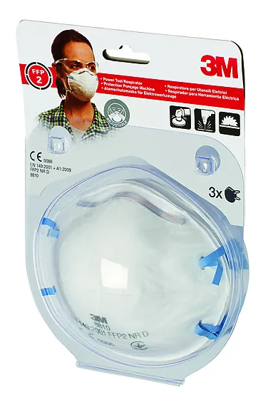 Støvmaske 8810c ffp2 utenventil u 3 masker/pakning