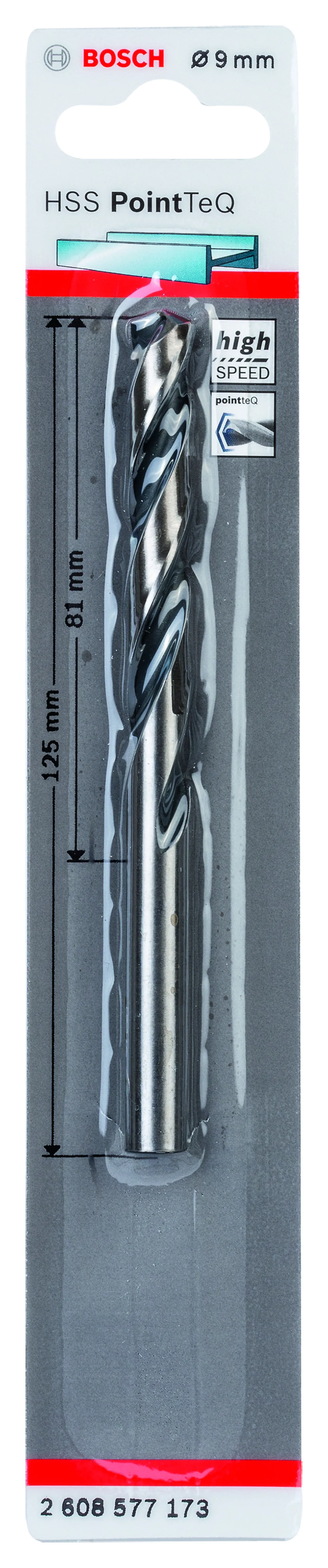 Metallbor pointtec hss-r 9,0mm bosch   n40