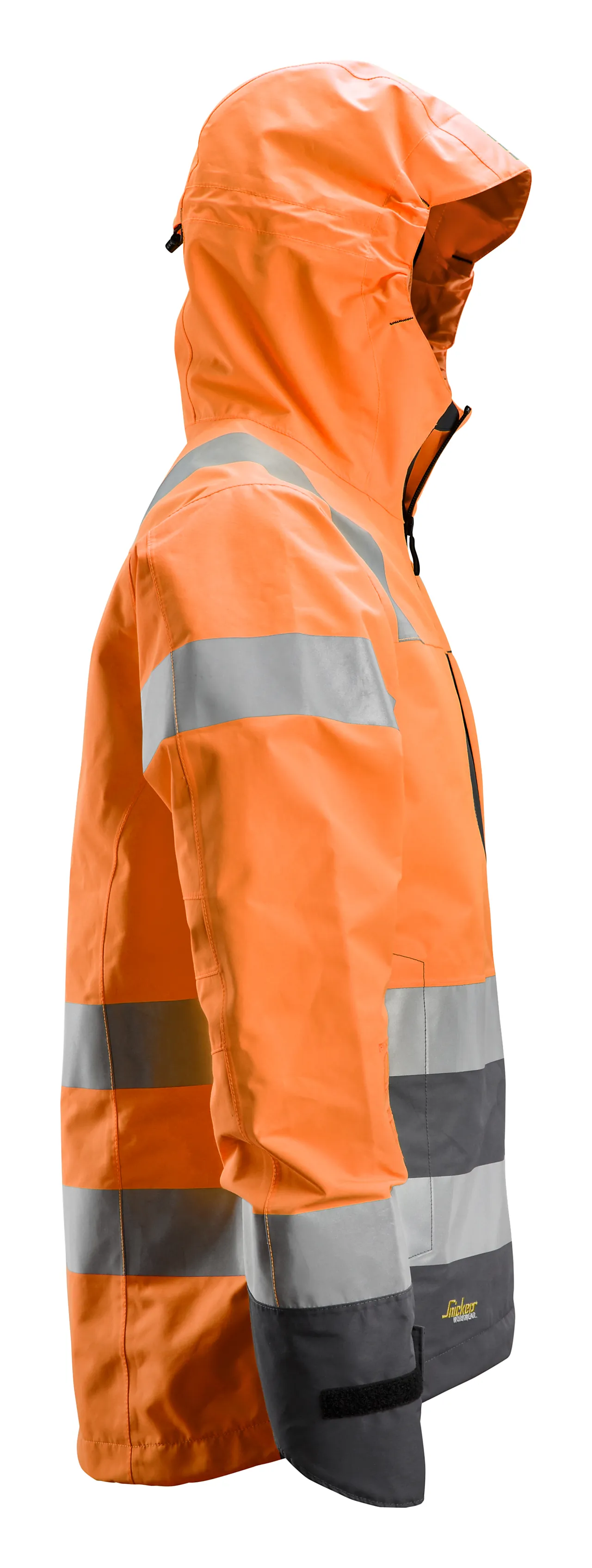 Skalljakke high-vis vanntett oransje/grå str 2XL null - XXL - 3 - Miniatyr