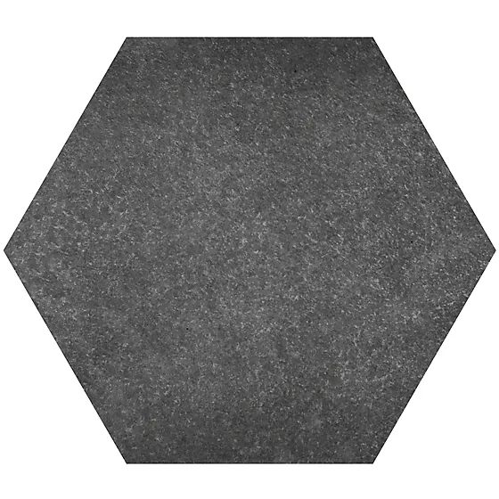 Helle heksagon basalt Ø60x2 cm