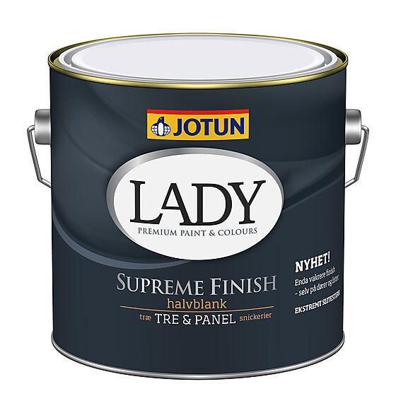 Lady Supreme Finish 40 hvit base 2,7 liter halvblank