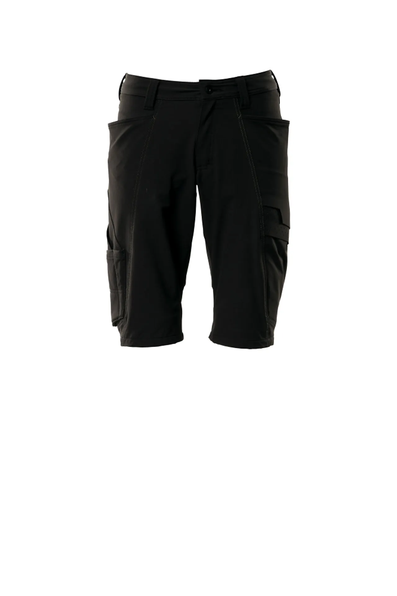 Shorts 18149 svart c52 shorts, fireveis-stretch, lav vekt
