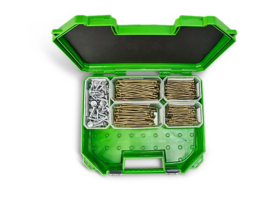 Treskruekoffert utendørsessbox mini