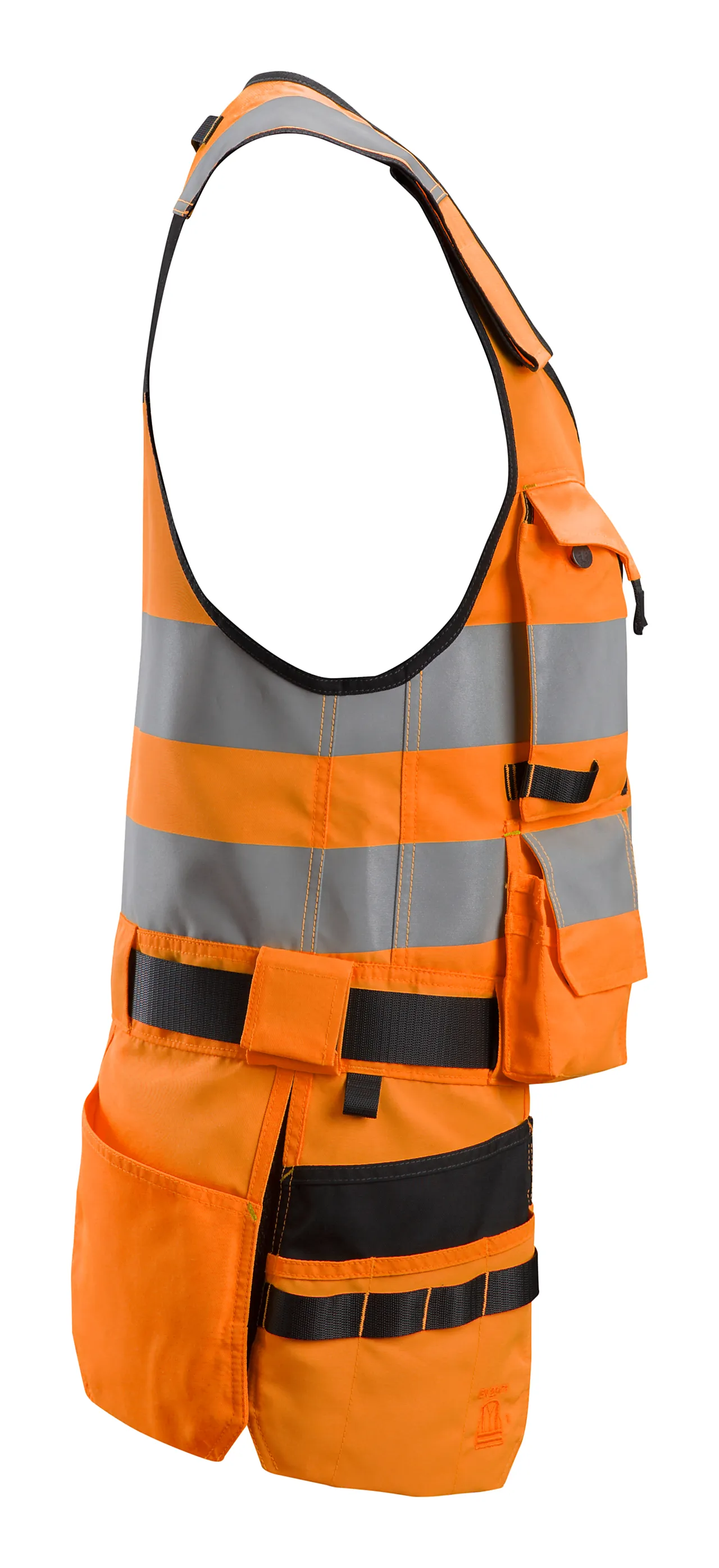 Håndverksvest 4230 AllroundWork kl.1 HiVis oransje/sort L null - L - 2 - Miniatyr