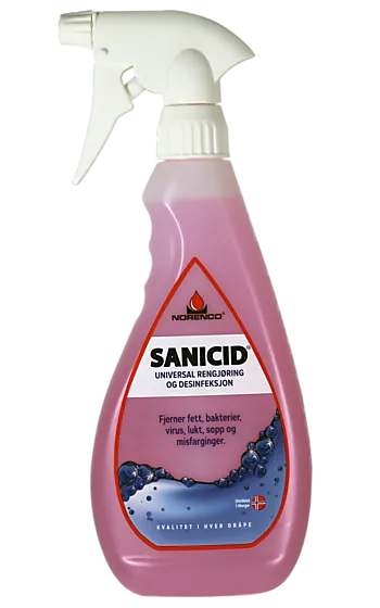 Desinfeksjon bad 0,5l sanicidsps ferdigblandet til bad & dusj spray