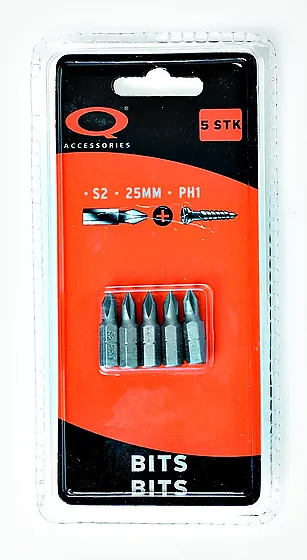 Q-tools bits philips 2 / ph2 25 mm 5 stk