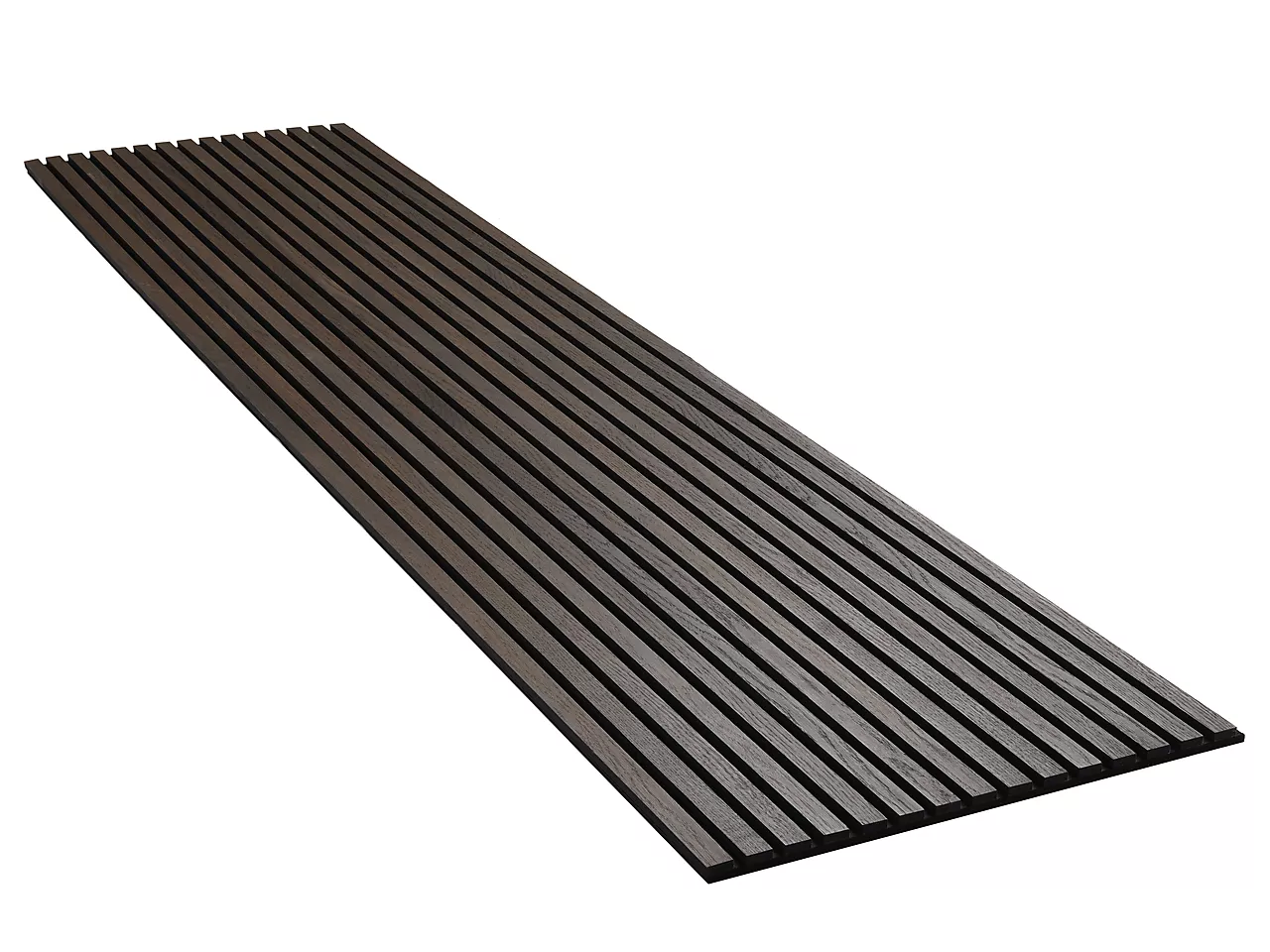 Panel røykt eik ubeh (fsc)-2400 svart kjerne, svart filt, 2400x600