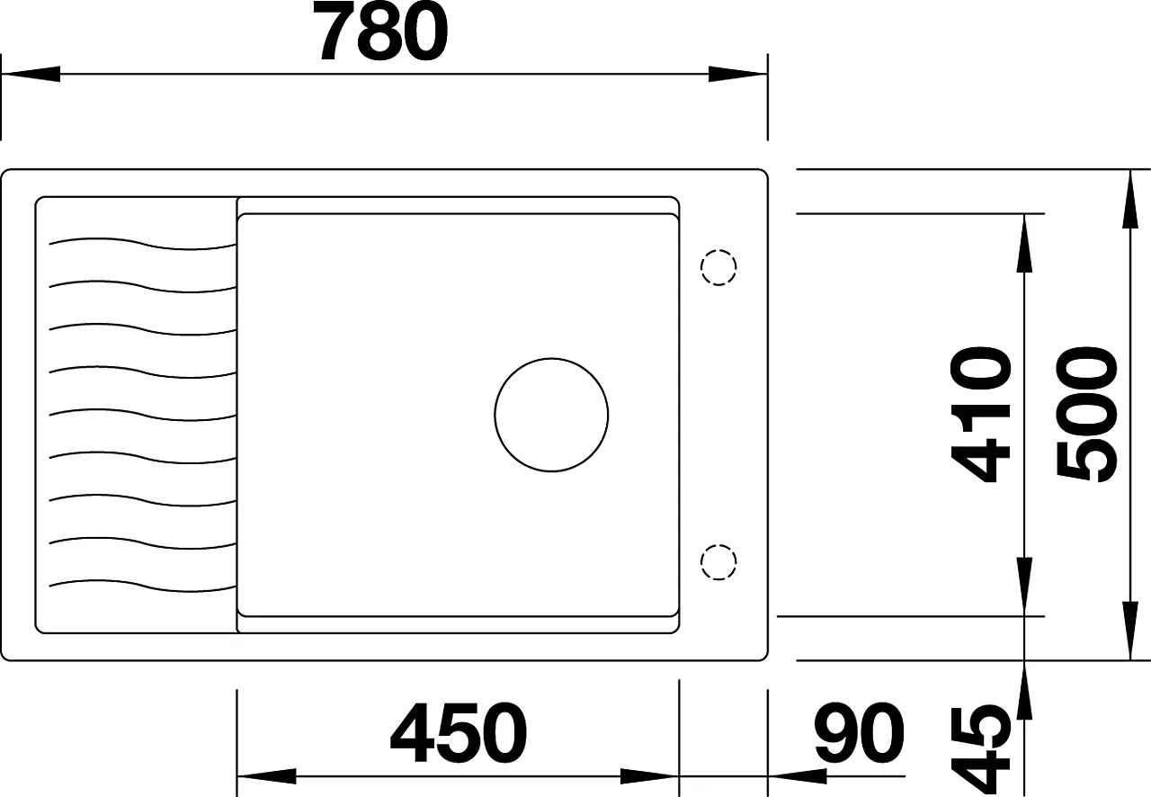 Kjøkkenvask Blanco Elon XL 6S SGR antrasitt null - null - 2