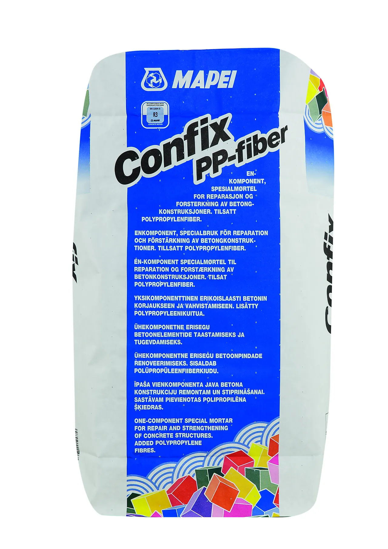 Mørtel reparasjon confix polypropylenfiber 25 kg