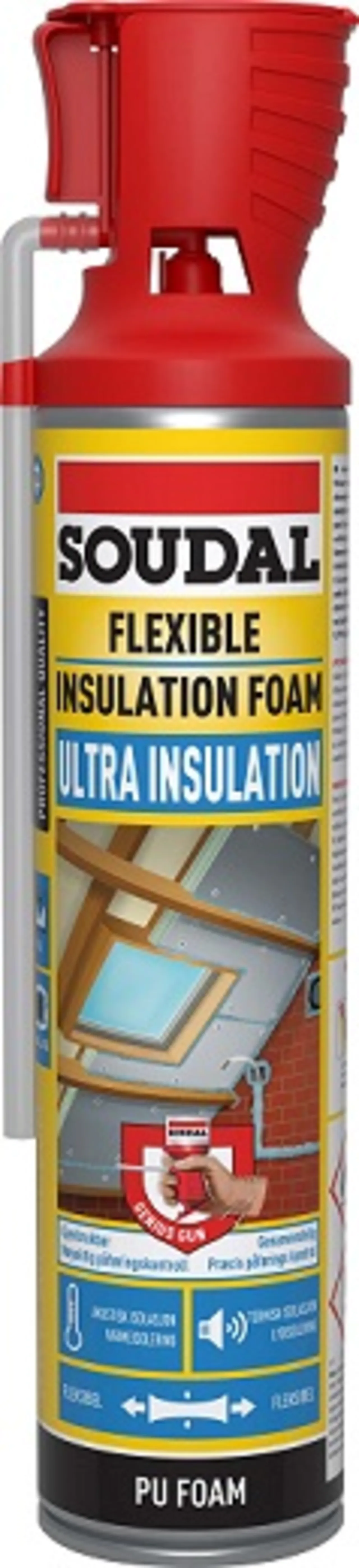 Skum pu genius 600ml flexible insul flexible insulation foam genius