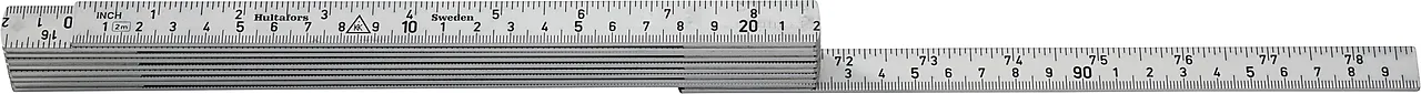 Tommestokk alum a61-2-10 metris/tomme hultafors null - null - 2 - Miniatyr