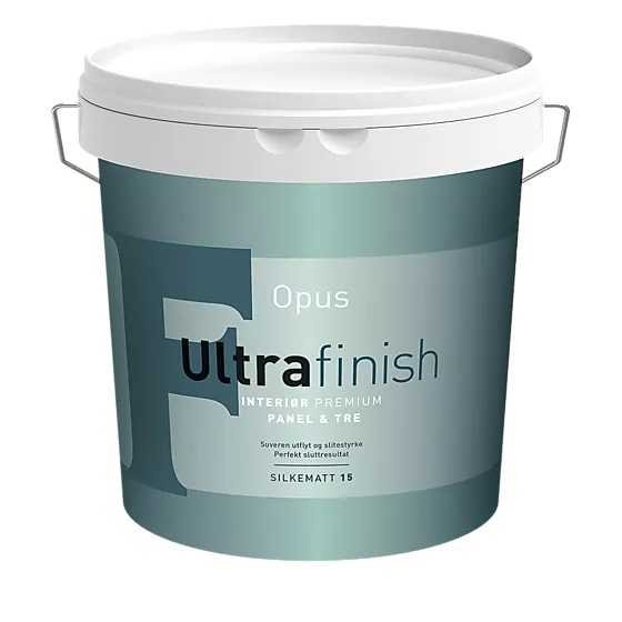 Opus ultrafinish oljemaling glansgrad 15 hvit 2,7 liter