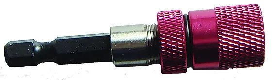 Bitsholder 1/4"x60 mm ql justerbar tecos rød holder