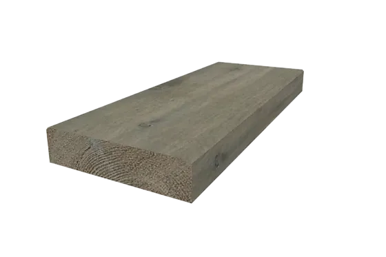 Kledning rektangulær furu Concise 29x120 mm grå