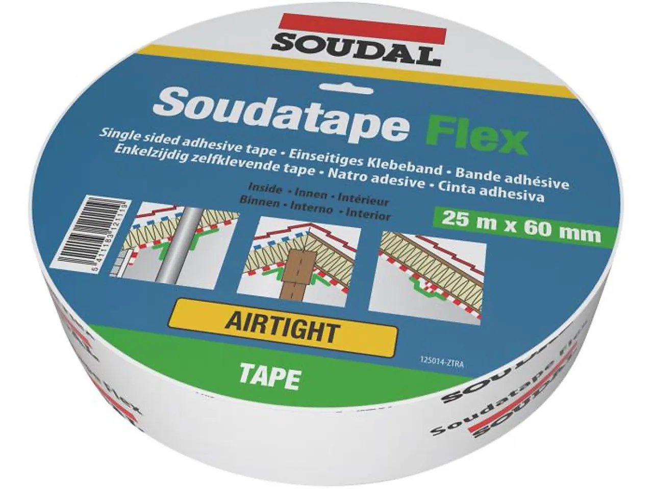 Tape flex innvendig dampsperre 60 mm x 25 meter