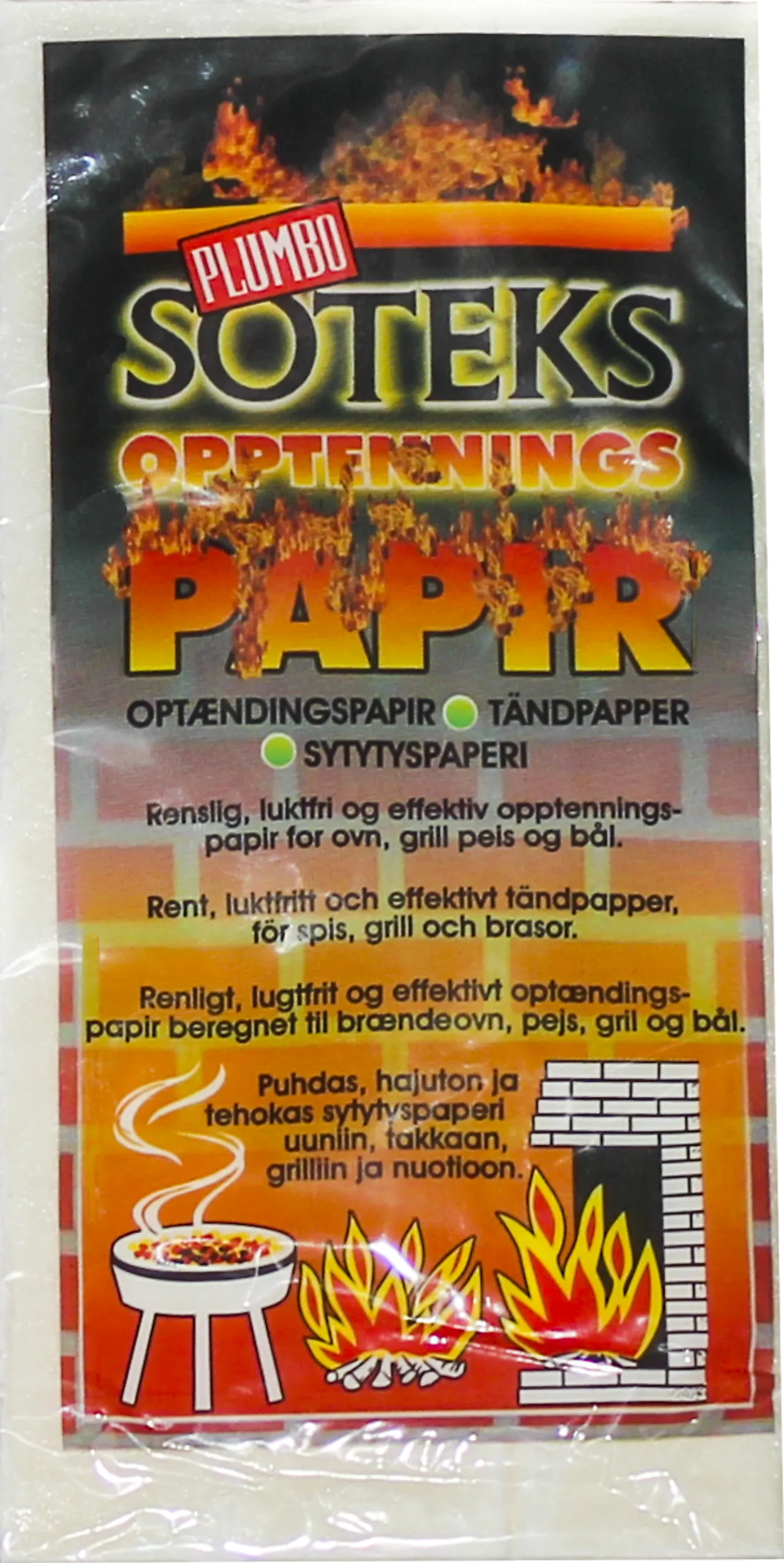 Opptenningspapir soteks 18 stk