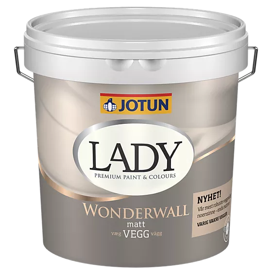 Wonderwall matt hvit 2,7 liter