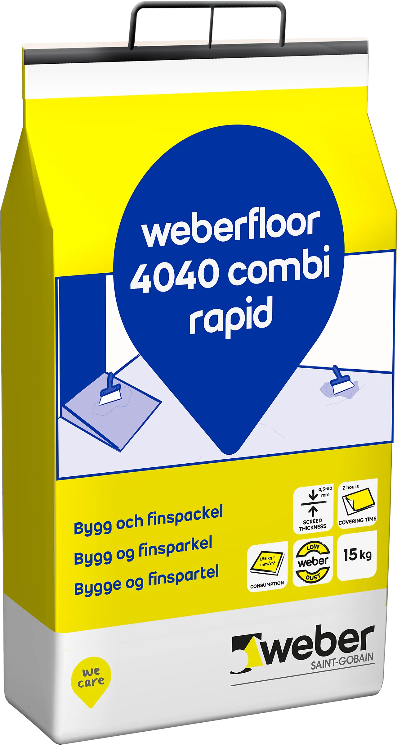 Fin/byggsparkel floor 4040 combi rapid dr 15 kg
