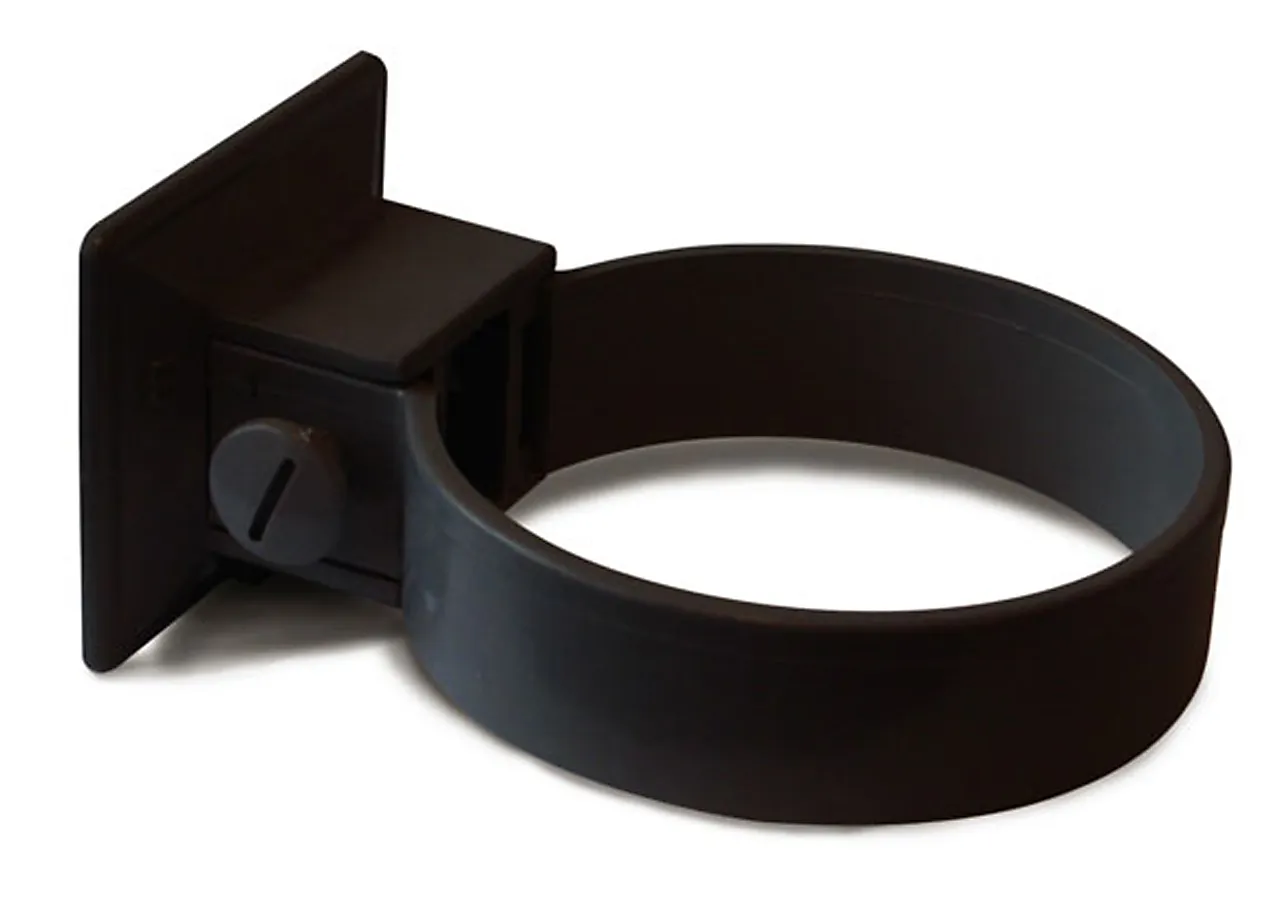 Rørklammer plast 110mm sort sett av 2 stk. null - null - 3 - Miniatyr