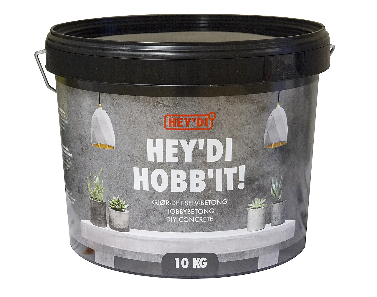 Heydi Hobbit hobbystøp 10 kg betonggrå