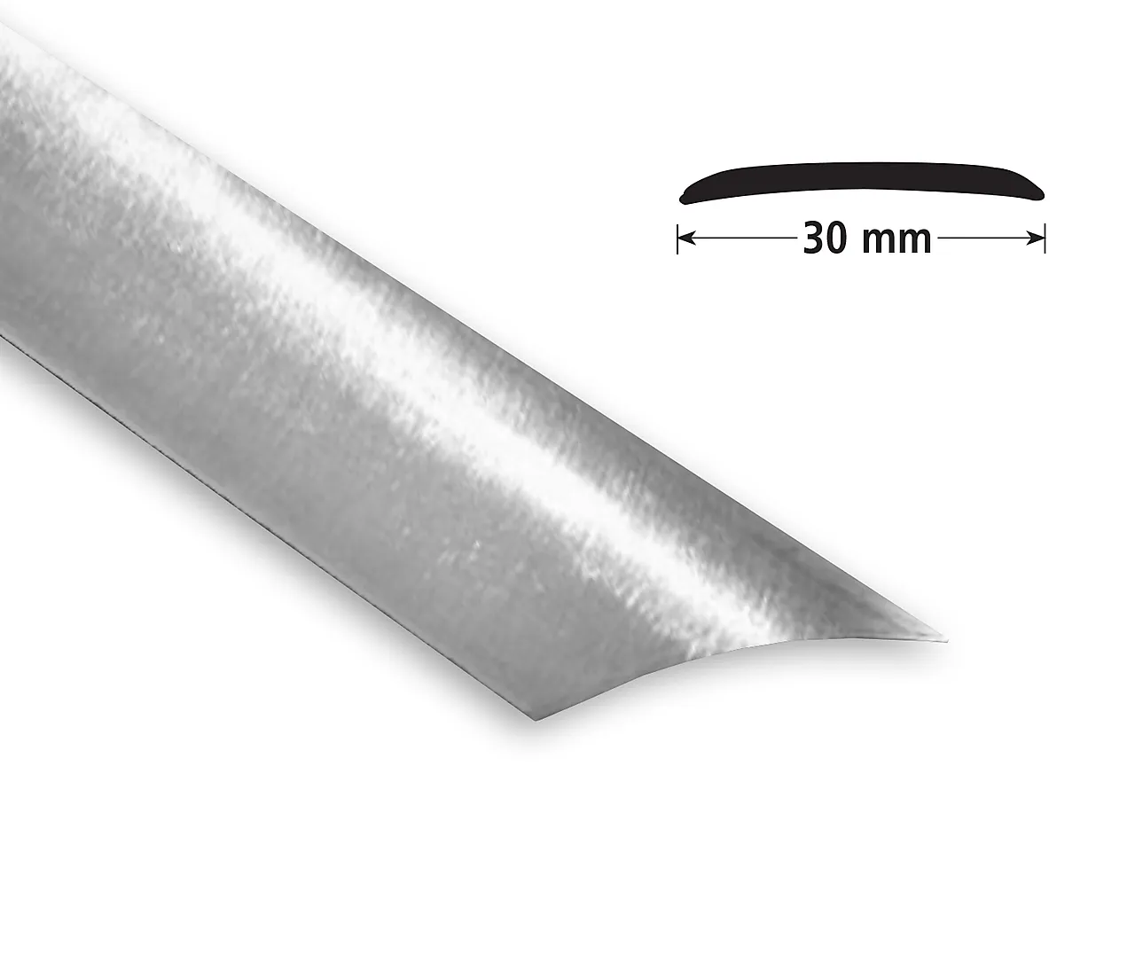 Overgangslist nr. 2 rustfri aluminium 1 meter null - null - 2 - Miniatyr