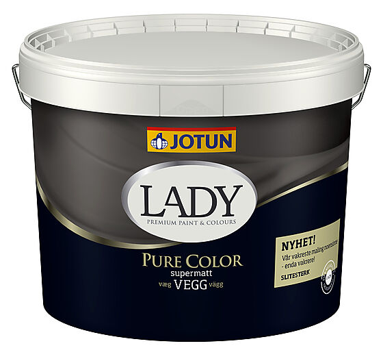 Lady Pure Color hvit 9 liter