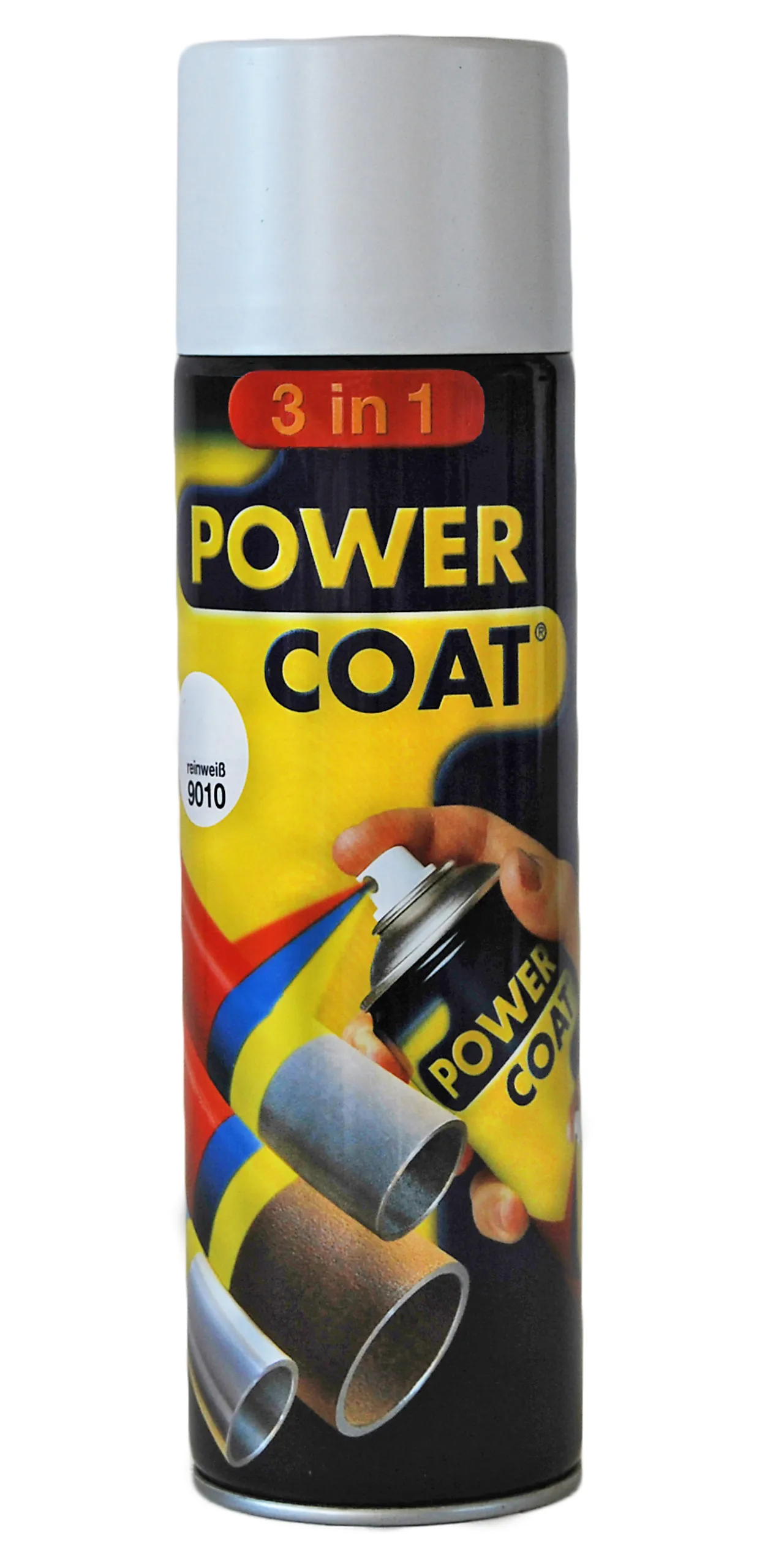 Spraymaling powcoat 3in1 9010 ren hvit