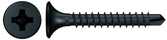 Gipsskrue bån sort PH2 med borspiss 3,5x38 mm