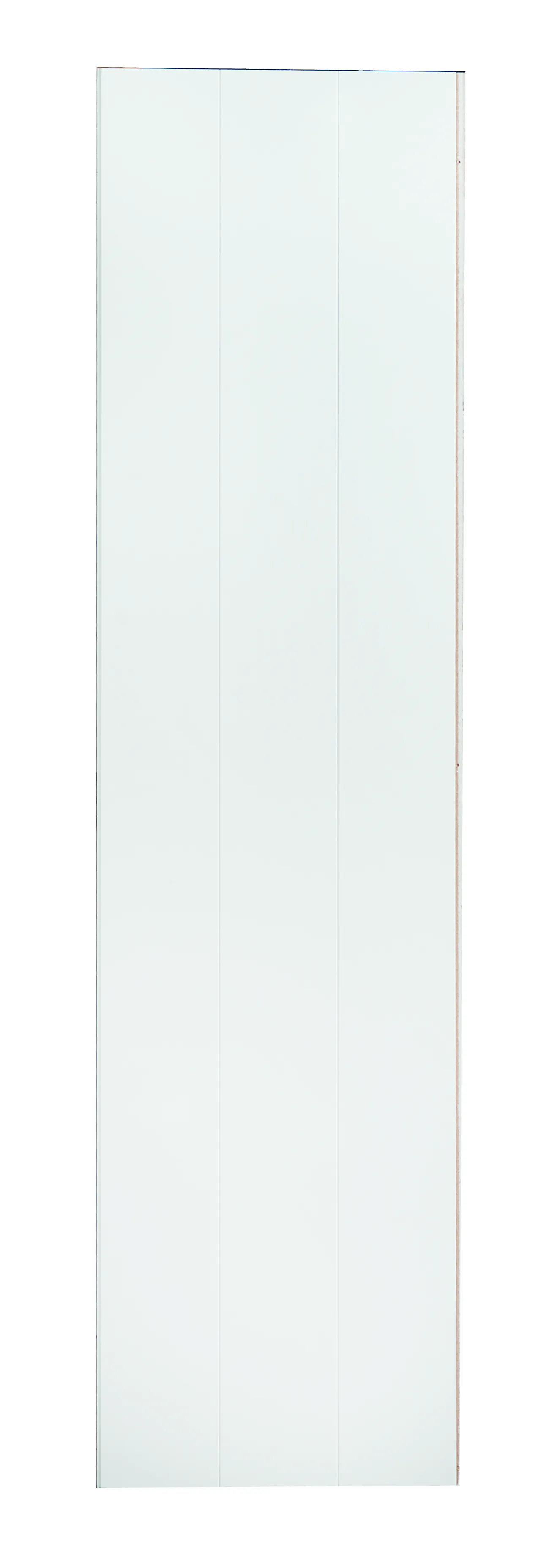Veggplate i trefiber 3-bord hvit 11x620x2390 mm null - null - 3