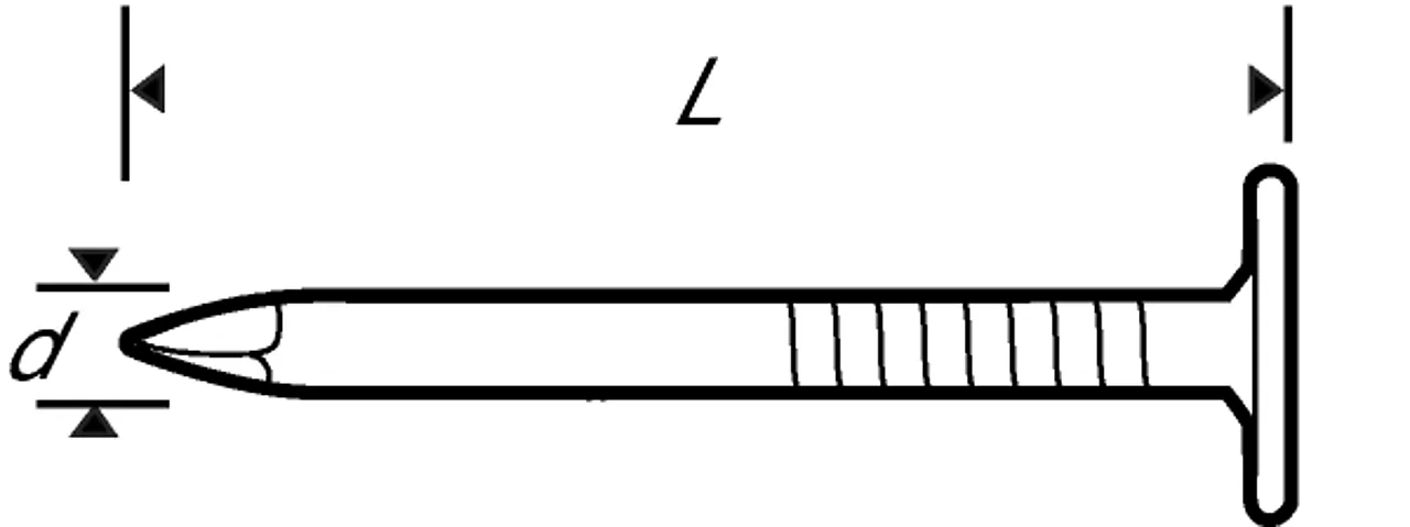 Pappspiker 20x2,1 fzv a-100varmforsinket stål null - null - 2 - Miniatyr