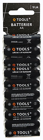Q-tools batterier aa pakke á 10 stk