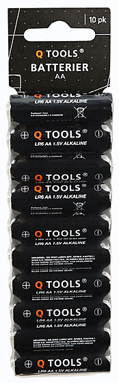 Q-tools batterier aa pakke á 10 stk