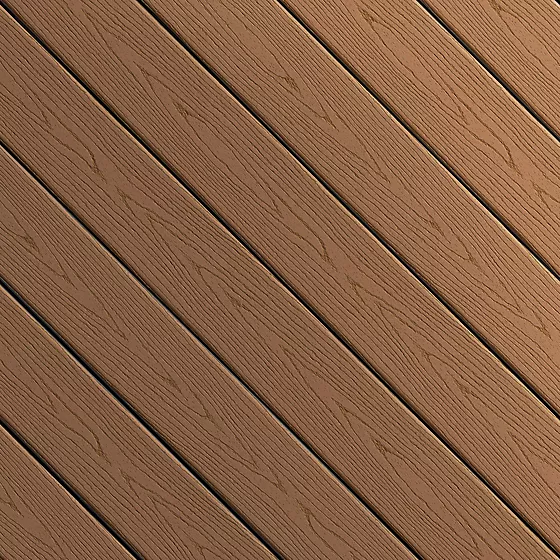 Kompositt terrassebord rettkant brun Cabin 24x137x4880 mm