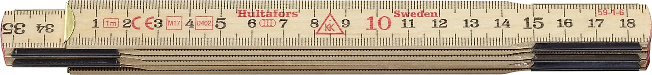 Meterstokk tre 1m (kun mm) 59-1-6 null - null - 4