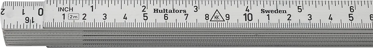 Tommestokk alum a61-2-10 metris/tomme hultafors null - null - 3 - Miniatyr