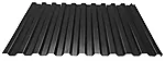 Takplate 20-profil lakkert 0,50 mm 1,05 x 4 meter svart