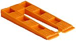 Oransje kile henge kort 8x40x80 mm pakke á 30 stk