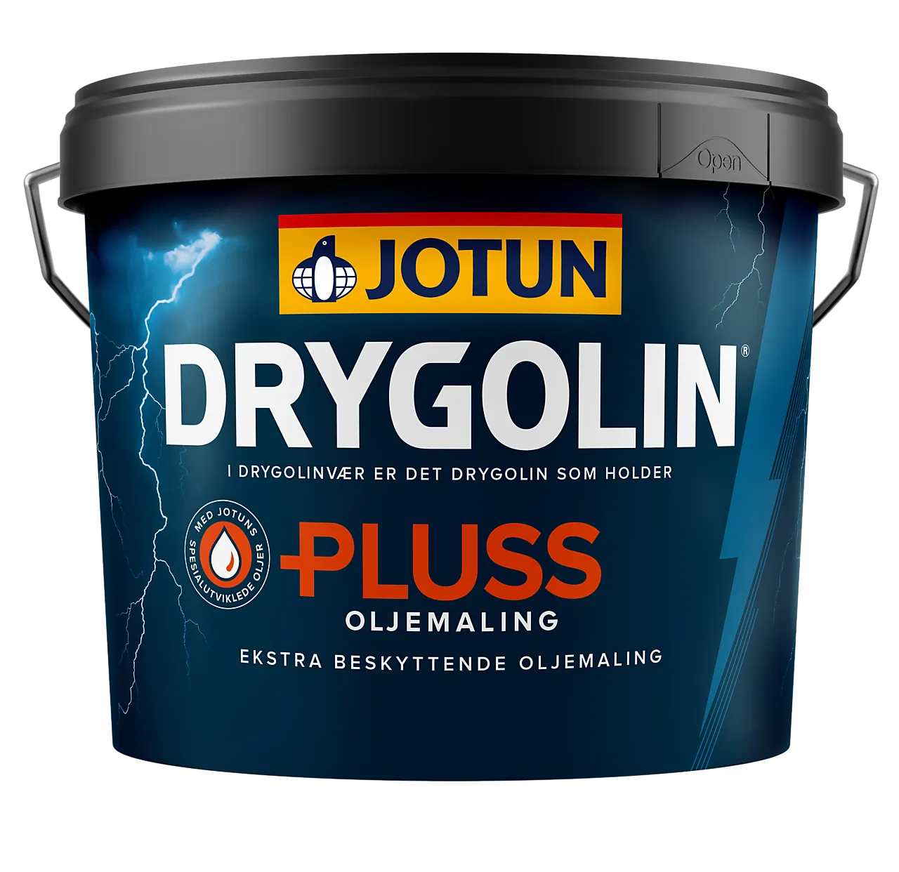 Drygolin Pluss oljemaling hvit 3 liter