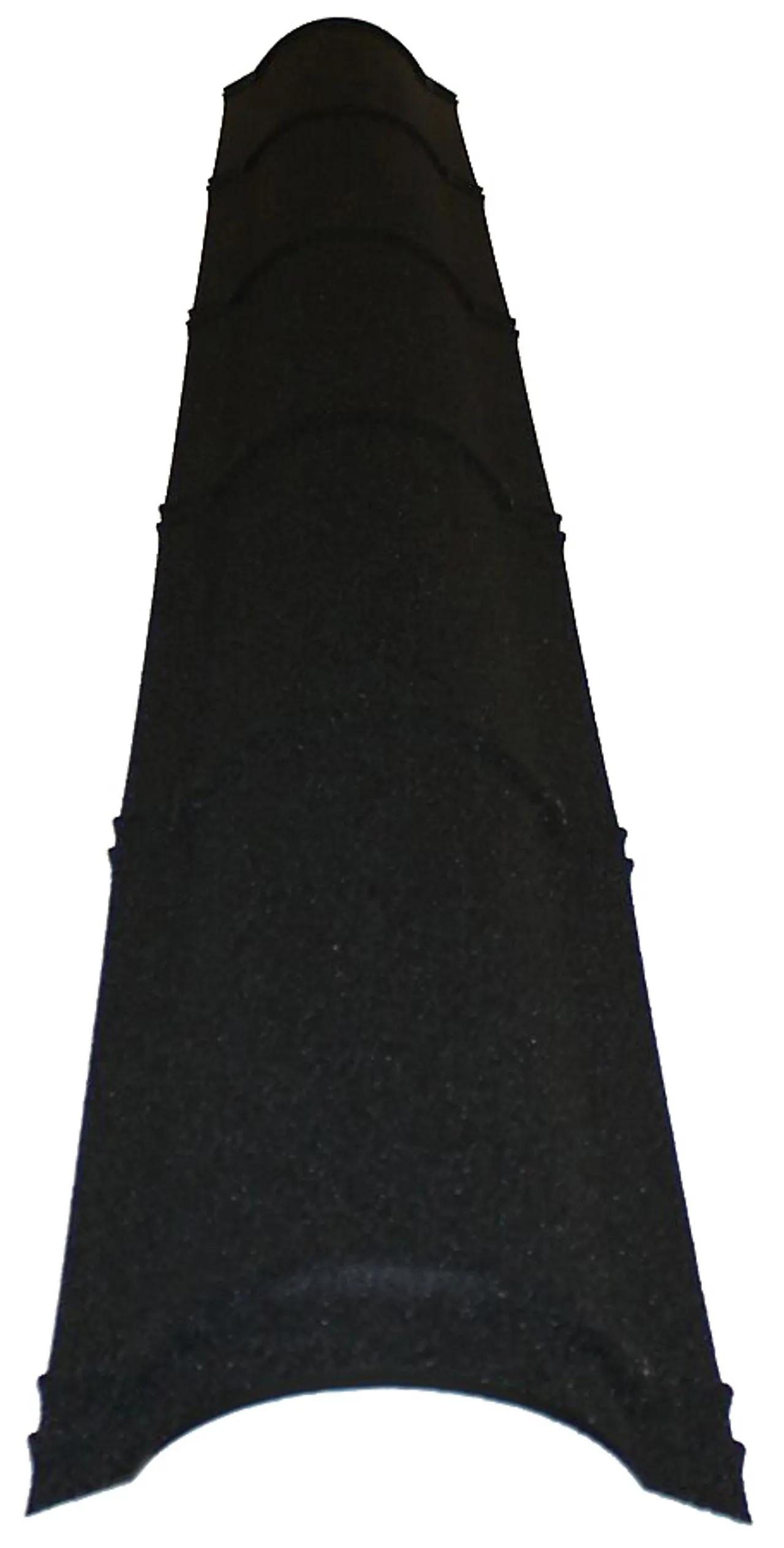 Møne takplate 2 meter svart null - null - 2 - Miniatyr