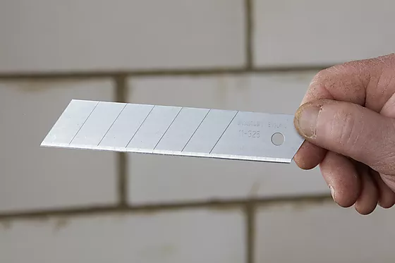 Knivblad brekk-av 25 mm pakke a 10 stk