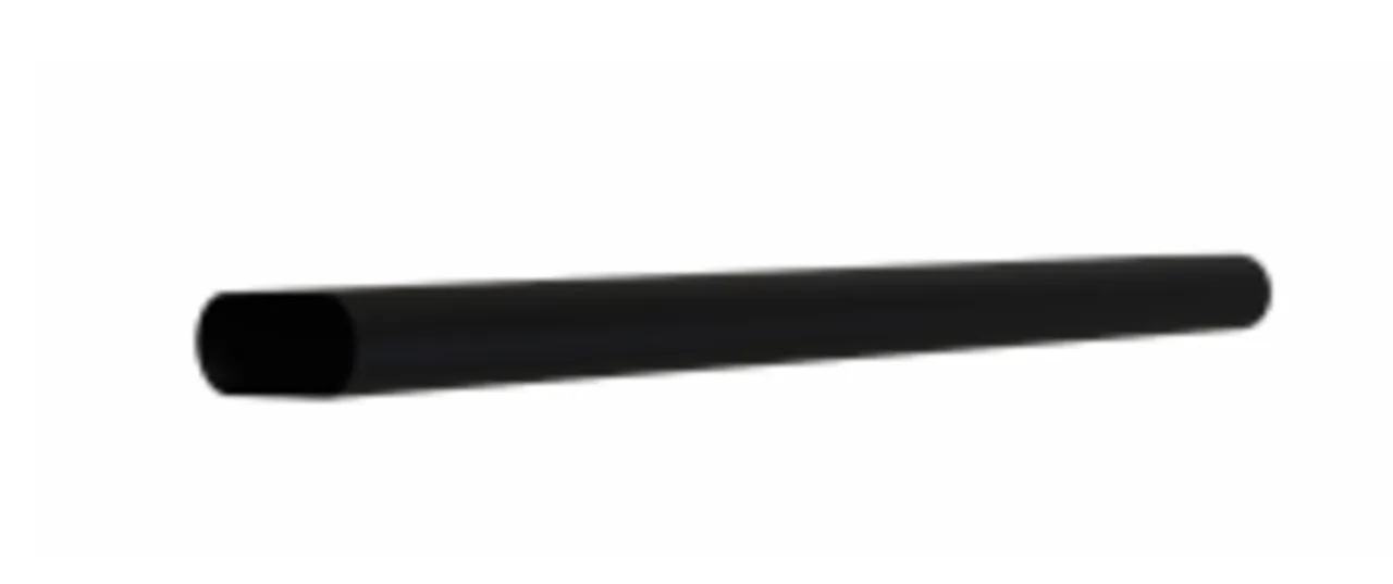 Tilslutningskanal combi svart lakk lengde 1150 mm