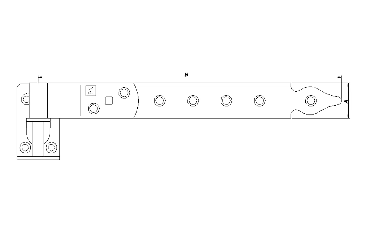 Stabelhengsler 600 mm 0109 set a 2 stk varmforzinket null - null - 2 - Miniatyr