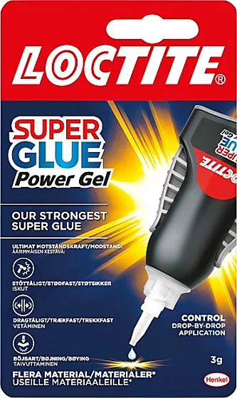 Hurtiglim flex gel 3g super glue fleksibelt fuktbestandig (d3) lim.