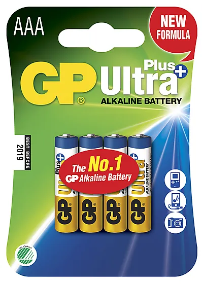 Batteri ultra plus alk AAA/lr03 gp 24aup-c4 4 stk