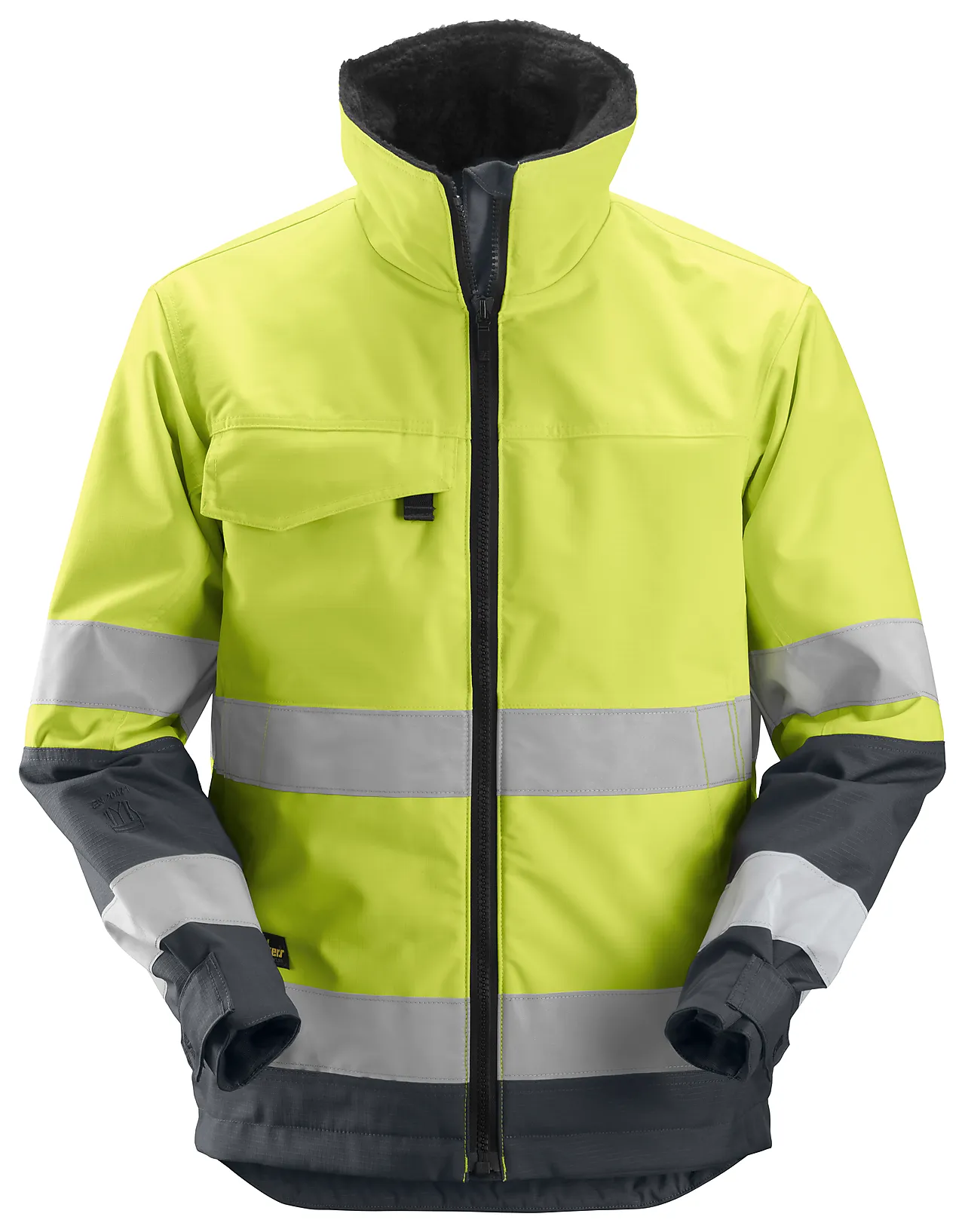 Snickers vinterjakke 1138 core highvis str L gul klasse 5