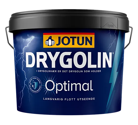 Drygolin optimal maling hvit base 9 liter