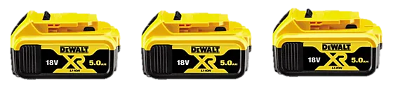 Batteri kit DCB184P3-XJ 18 v xr 3x 5Ah