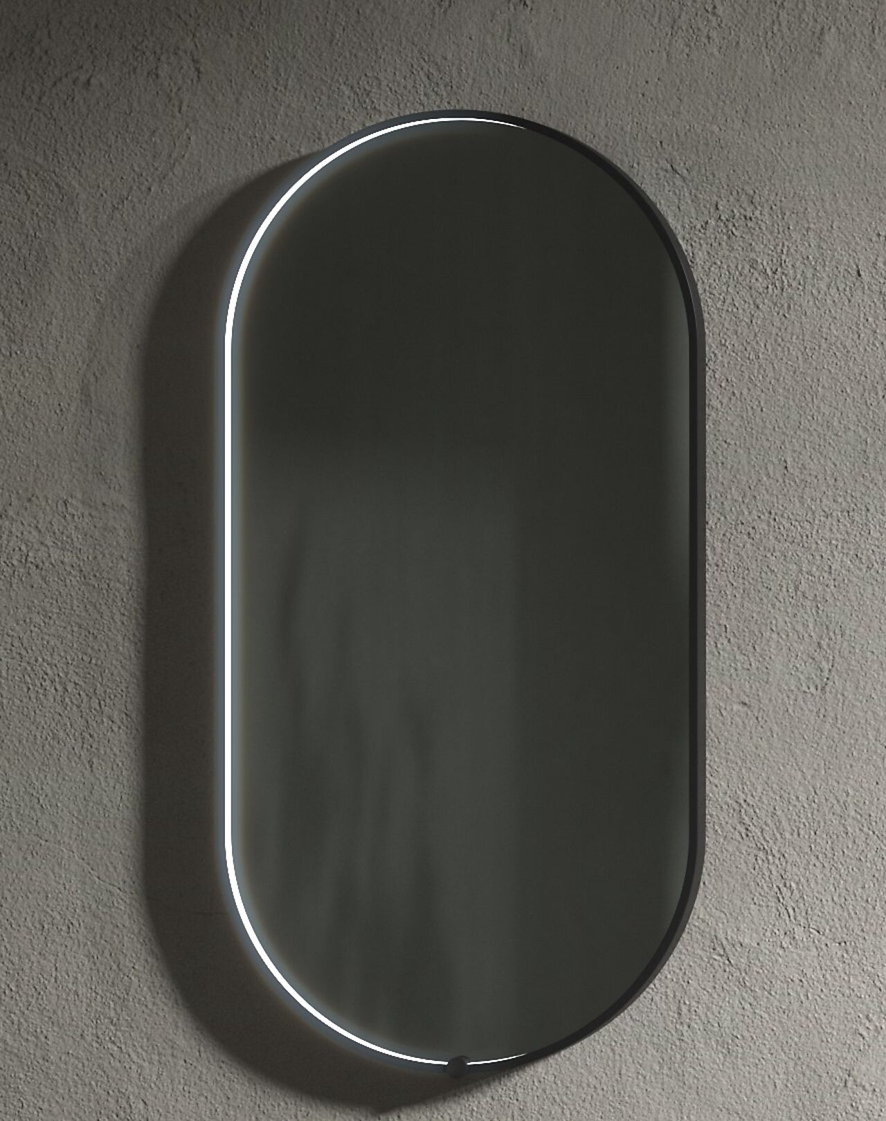 Alterna Alterna Umbra speil ovalt 90 x 45 cm hvit 1